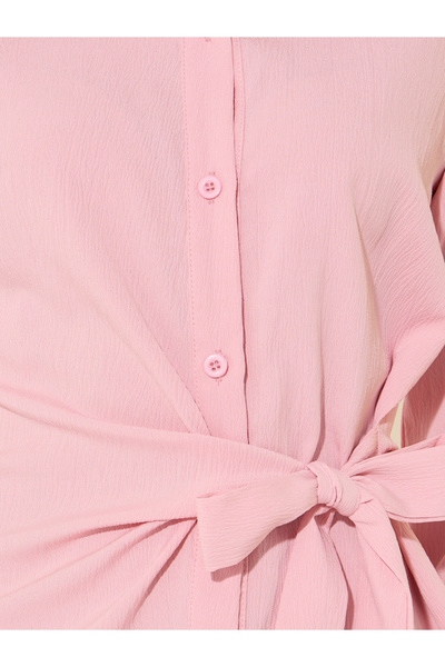 Take Two By Styli Solid Wrap Buttoned Top with Tie-Up and Pants Co-Ords