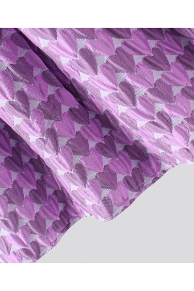 Bonfino Bonfino Party Dress With Heart Print - Lilac