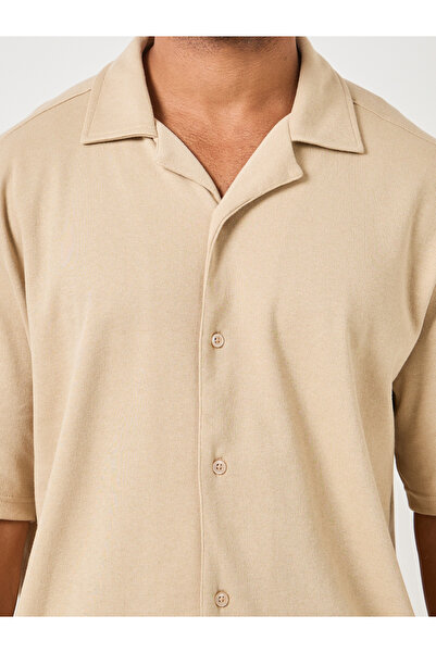 Styli Solid Revere Collar Shirt and Shorts Co-Ord Set