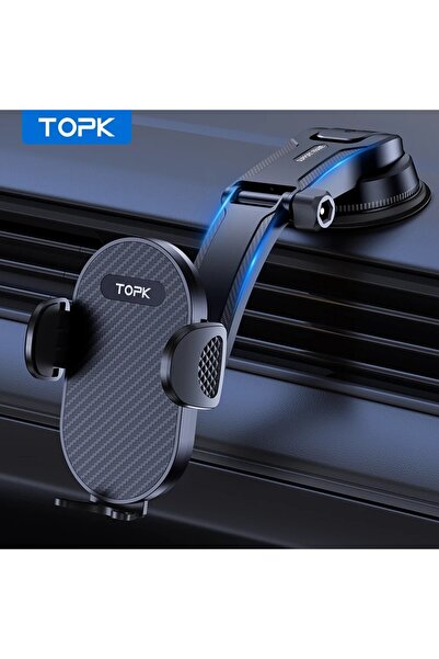 Choice حامل هاتف للسيارة TOPK Type1 قابل للتعديل مع مشبك خطاف للوحة القيادة
