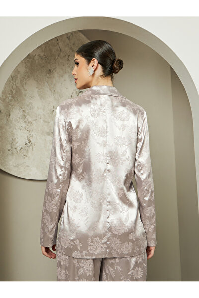 Styli Jacquard Regular Fit Double Breasted Balzer with Pockets