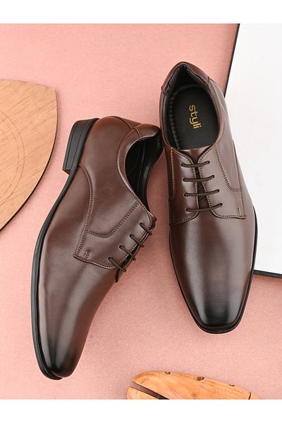 Styli Dual Tone Oxford Formal Lace Up Shoes