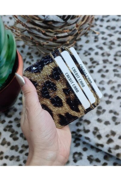 KY Kadın Leopar Kartlık Timsah Croco Kabartmalı Desen