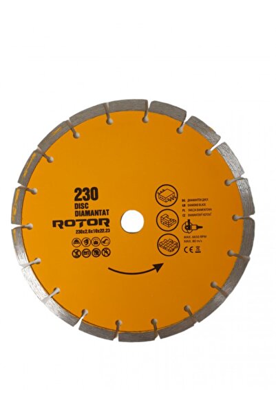Rotor Seramik Kesme Elmas Kesici Disk 230x2.6x10x22.23 ( Segmentli) - Seramik...