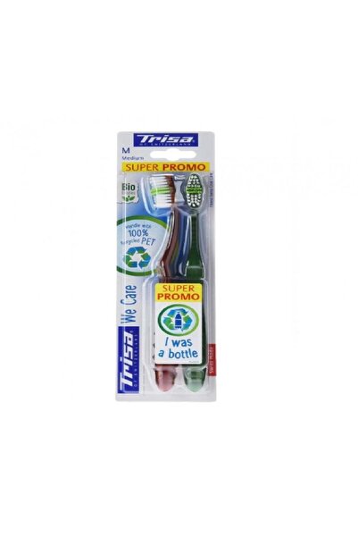 Trisa Triza We Care Dwo Medium T/b Promo (009461) --- تريزا فرشاة اسنان وي كار وسط عرض