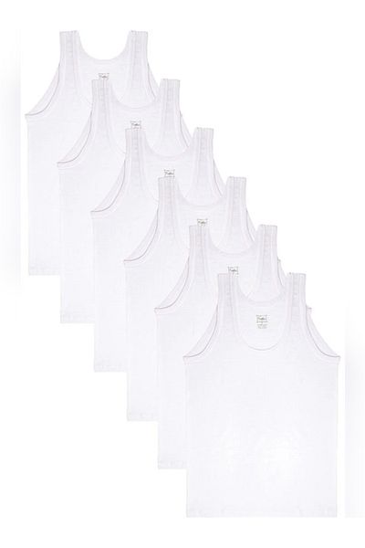 BEYAZTOPTAN 6-Piece 100% Cotton Men's White Sleeves Special Price