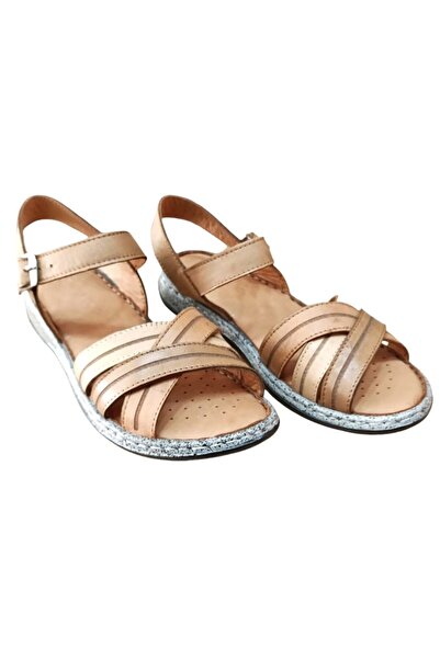 Castle Black 22382 Kadın Hakiki Deri Comfort Sandalet