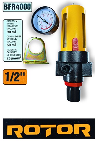 Rotor BFR4000 Redüktörlü ve Dedektörlü Kompresör Yağ Filtresi