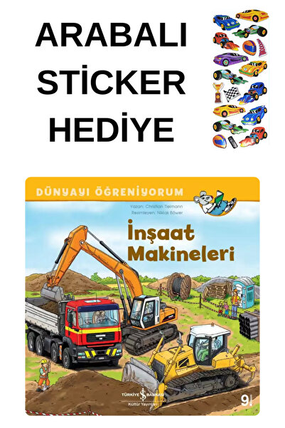 TÜRKİYE İŞ BANKASI KÜLTÜR YAYINLARI ARABALI STİCKER HEDİYELİ - OKUL ÖNCESİ RE...