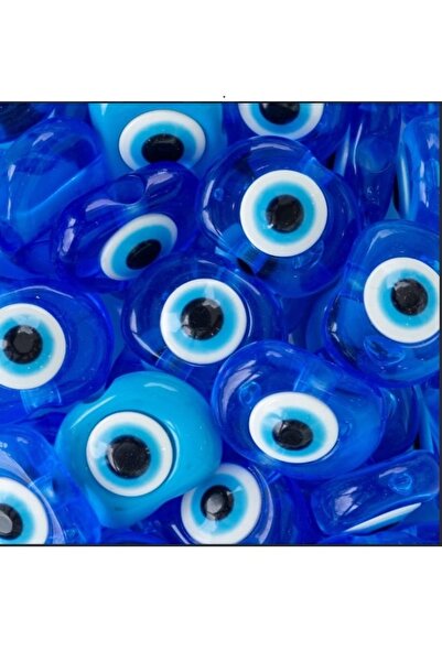 Rosso Levanto 8 τεμάχια διαφανές μπλε χρώμα Danagöz Πλαστικές χάντρες του κακ...