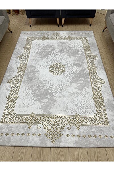 ALLGELSİN Elastic Micro Fleece Carpet Cover 4m2 160X230 or 6m2 200X300 Four or Six Meters Square Carpet Cover