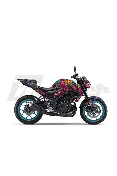Motiker Yamaha MT-25 2020 - 2024 Hyper Beast Sticker Etiket Kaplama Modeli Pe...
