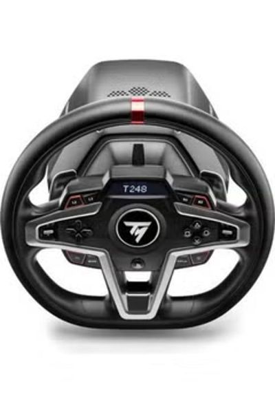Thrustmaster عجلة سباق T248، دواسات مغناطيسية، محرك هجين، مبدلات مجداف، ردود فعل ديناميكية (PS5، PS4، الكمبيوتر الشخصي)