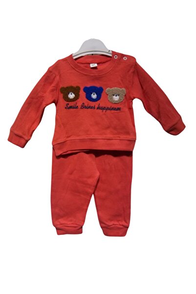 kşm baby طقم رجالي من قماش الوافل المطرز من AYICIK