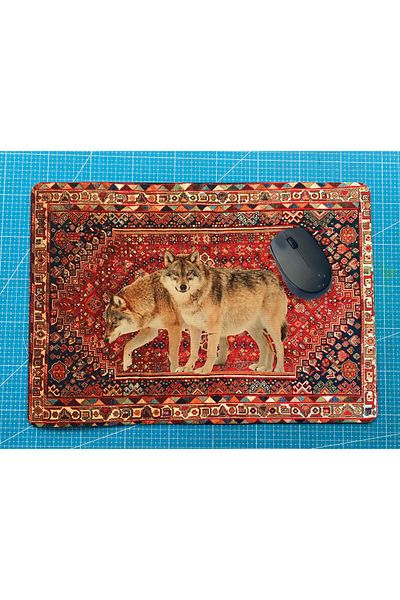 rakkun shop وسادة ماوس مطبوعة بنقشة سجادة ماجوتي (28 × 40 سم)