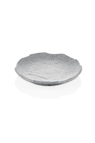 Külsan Melamine Dessert Plate Set 4 Pieces Granit Color 20 Cm