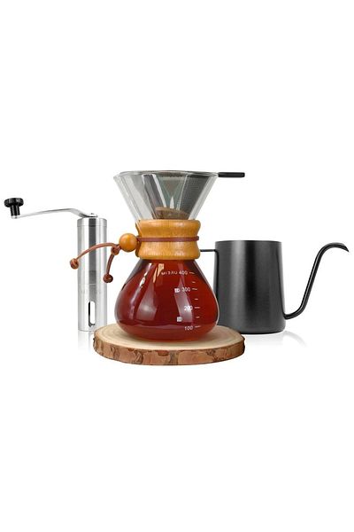 MIBRU 3 in 1 Stainless Steel Filter Coffee Drip Kit Specialty coffee machine