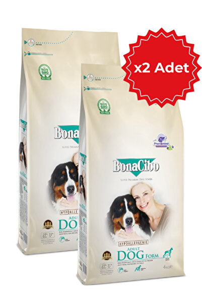 BonaCibo Adult Dog Form Tavuklu Yetişkin Köpek Maması 4 Kg X 2 Adet, Tüm Irklar İçin