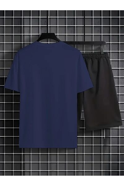 FULL TOLERANCE Yd Desi̇ng Letter Printed Oversize Shorts T-Shirt