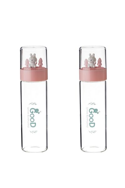 HIC Glass Thermos Bottle 250 ml 2 Pcs