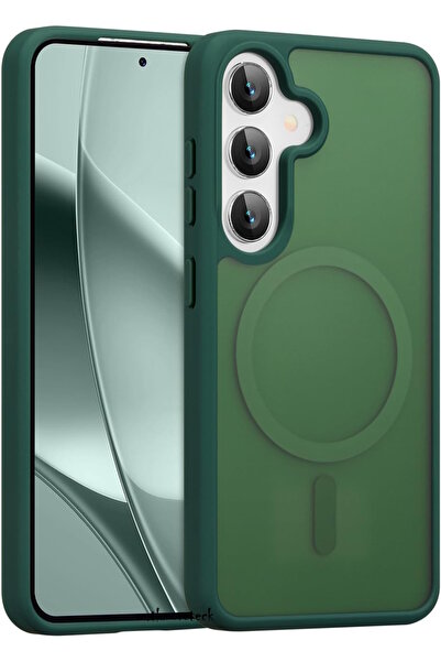 m.tk moveteck Samsung Galaxy S25 Kılıf Mat Magsafe Şarj Özellikli Darbe Önley...