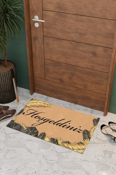 THEMODERNHANE Home Welcome Butterfly Decorative Multi-Purpose Indoor and Outdoor Door Mat