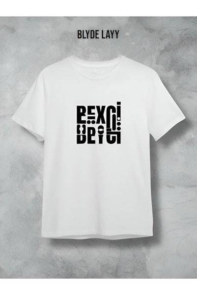 BLYDE LAYY Hanımcı Beyci Valentine Combination Folded Design White Oversize Tshirt Set of 2