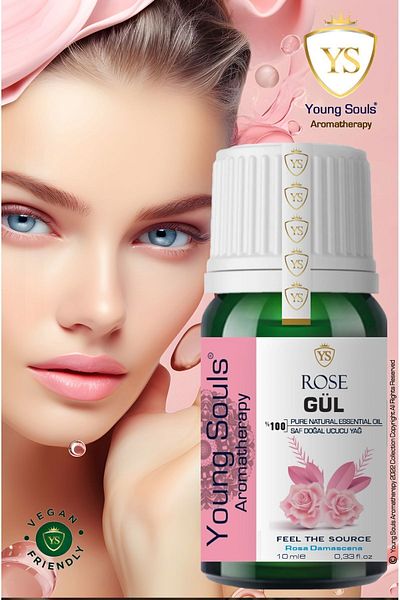 YOUNG SOULS Aromatherapy Rose Set Rose Essential Oil Rose Essential Oil 10 ml