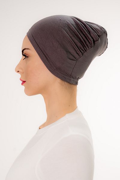 Şalcenneti.com Practical Smoked Color Bonnet with Snap Stitch