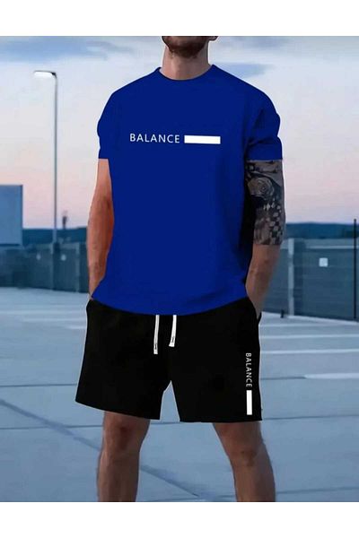 FULL TOLERANCE Balance Printed Shorts Tee Set