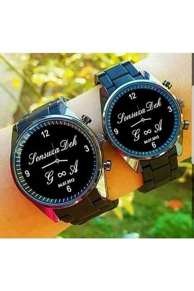 Bika Time Sevgili Hediye Yıl Dönümü Hediyesi Erkek Kol Saati Çift Kombin Saat...