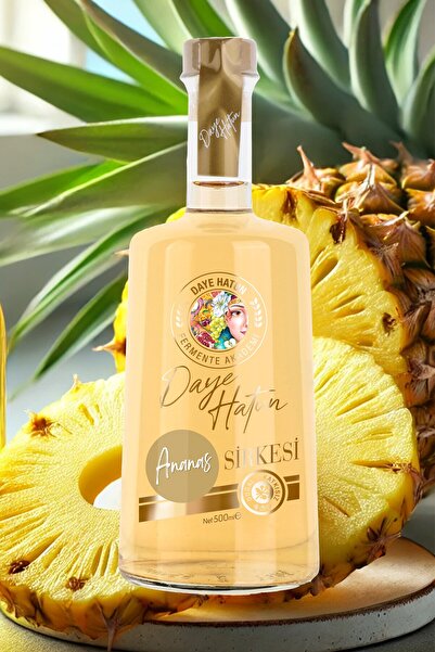 DAYE HATUN Ananas Sirkesi / Pineapple Vinegar (doğal Fermente Canlı Sirke / Naturally Fermented / 500 Ml)