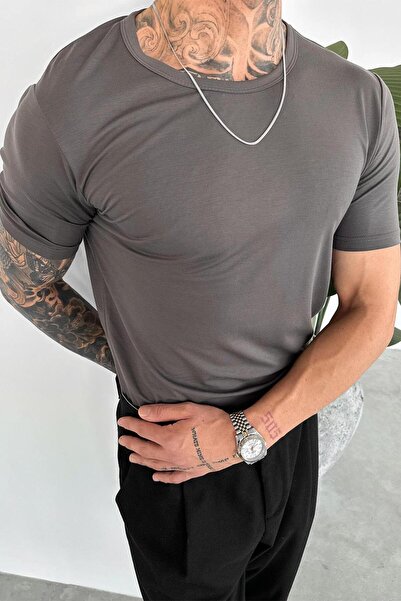 HAFKA تي شيرت أنثراسايت بيسك بريميوم مريح
