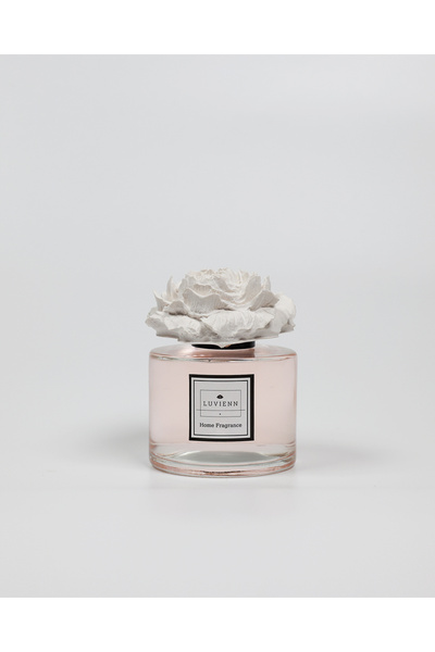 Luvienn 150 Cc Beyaz Seramik Şakayık Taşlı Idole Oda Kokusu-pudra Kokusu