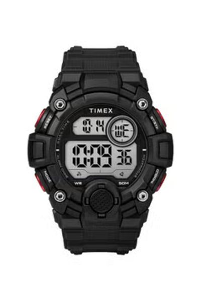 Timex Men's DGTL A-Game 50 mm Resin Strap Watch, Red/Black, Strap