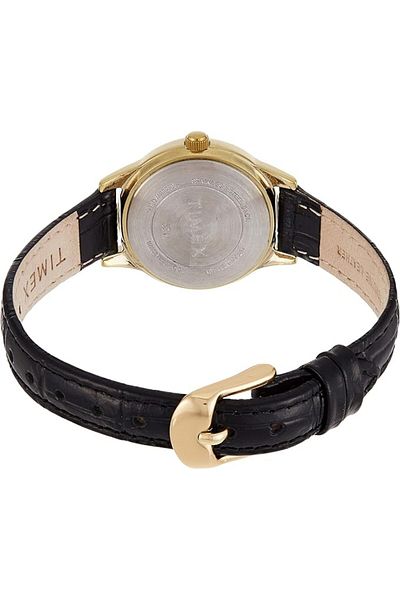 Timex Women's Quartz Watch, Analog Display and Leather Strap TW2R86100