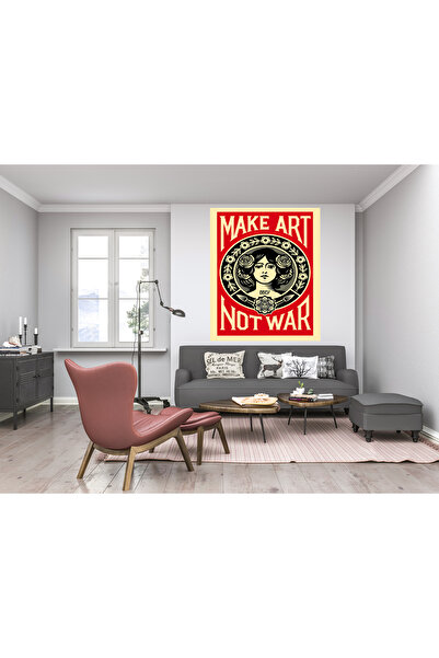 OZG DESİGN Make Art Not War Duvar Örtüsü Ve Duvar Halısı