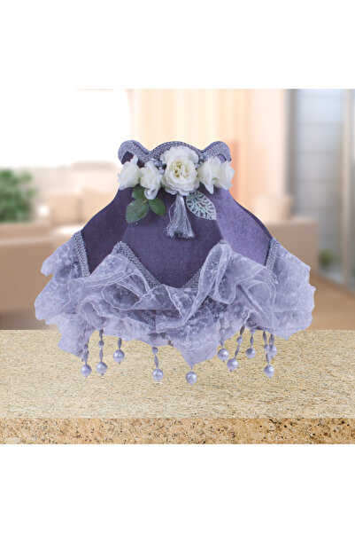 Dekovien قبعة مخملية رمادية عتيقة - عاكس الضوء الكلاسيكي مصنوع يدويًا