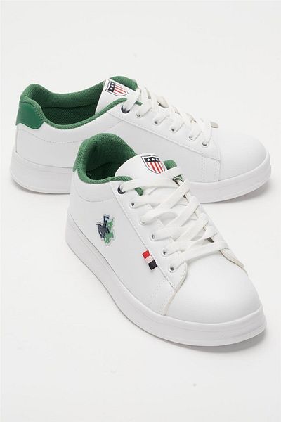 Liger Unisex Sneakers Casual Sports Shoes ΛΕΥΚΟ - ΠΡΑΣΙΝΟ