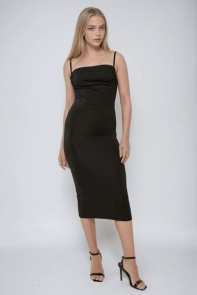 Hiccup Μίντι φόρεμα με γιακά Degaje Bodycon
