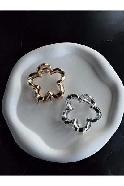 MUTENA Women's Buckle with Metal Clamp - Set of 2 Floral Pegs