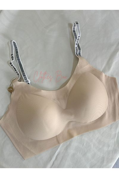 F.K Γυναικείο Bralet σουτιέν χωρίς ραφή με μαξιλαράκι κοπής με λέιζερ