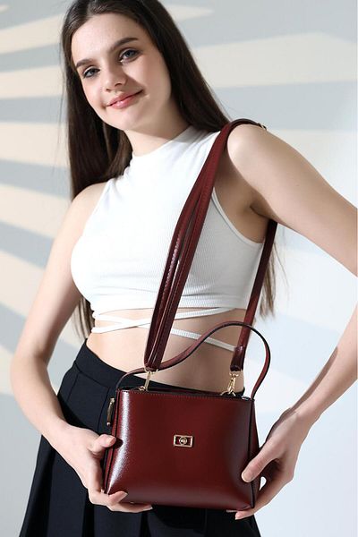 Moda Lime Women's Mini Box Strap Hand and Shoulder Bag