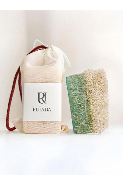 RUIADA 100% Natural Pumpkin Fiber Ocean Soap 130 Gr. (Hand Made)