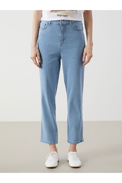 LC Waikiki Pantaloni Jean de damă Straight Fit