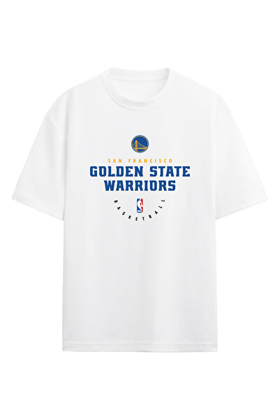 BA Sportswear سان فرانسيسكو كرة السلة الأبيض المعتاد تي شيرت
