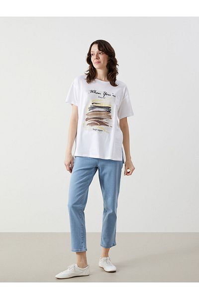 LC Waikiki Pantaloni Jean de damă Straight Fit