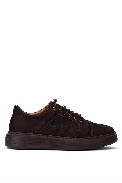 Ayakkabı Fuarı Elit SLGLD438N - Ανδρικά παπούτσια casual καφέ από γνήσιο δέρμα