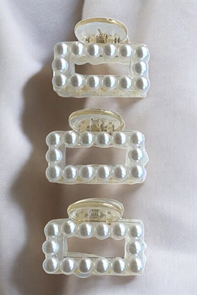 MUTENA 3 bucăți de 4 cm, dimensiune mică, cu închidere cu închizătoare cu perle