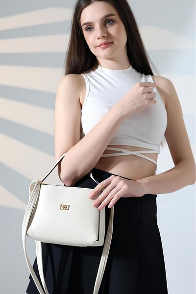 Moda Lime Women's Mini Box Strap Hand and Shoulder Bag